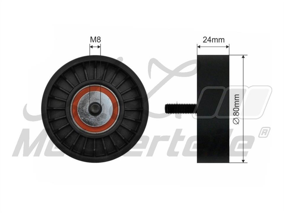 A.Z. Meisterteile AZMT-20-031-1243 Deflection/guide pulley, v-ribbed belt AZMT200311243