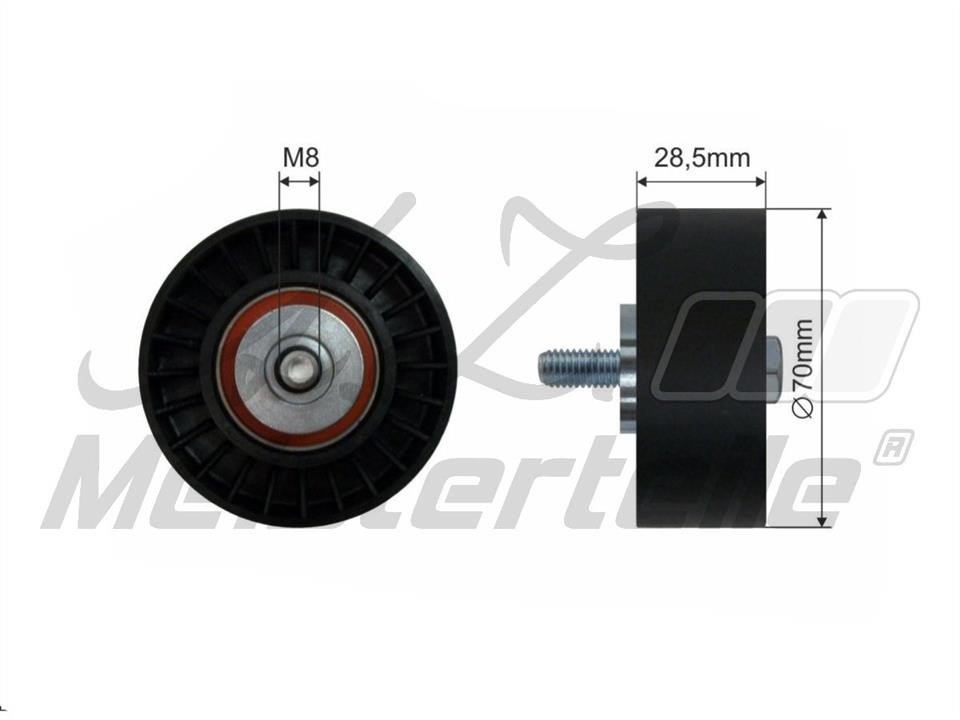 A.Z. Meisterteile AZMT-20-031-1063 Deflection/guide pulley, v-ribbed belt AZMT200311063