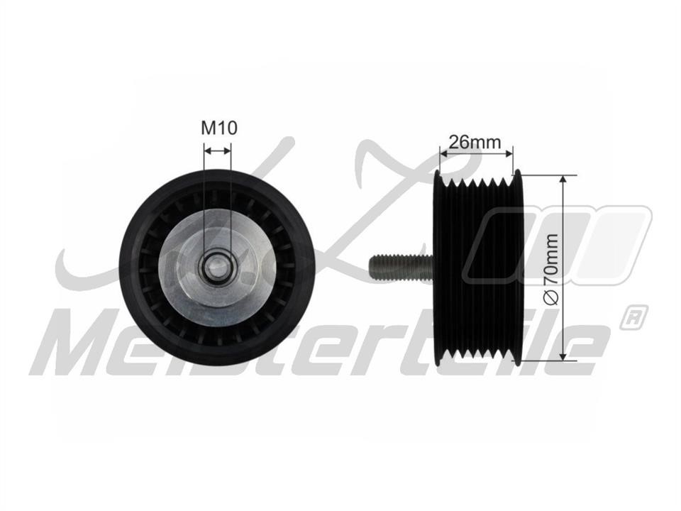 A.Z. Meisterteile AZMT-20-031-1295 Deflection/guide pulley, v-ribbed belt AZMT200311295