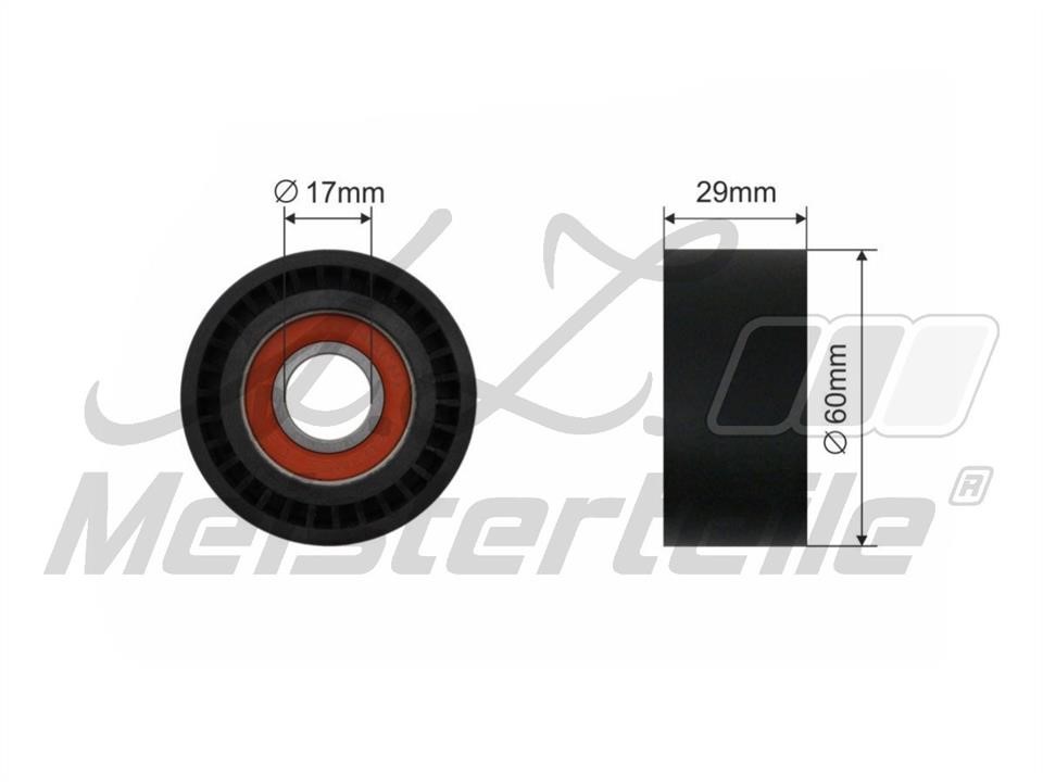 A.Z. Meisterteile AZMT-20-031-1301 Deflection/guide pulley, v-ribbed belt AZMT200311301