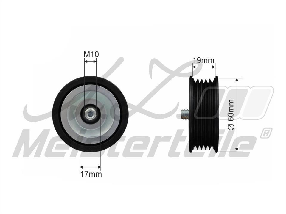 A.Z. Meisterteile AZMT-20-031-1368 Deflection/guide pulley, v-ribbed belt AZMT200311368
