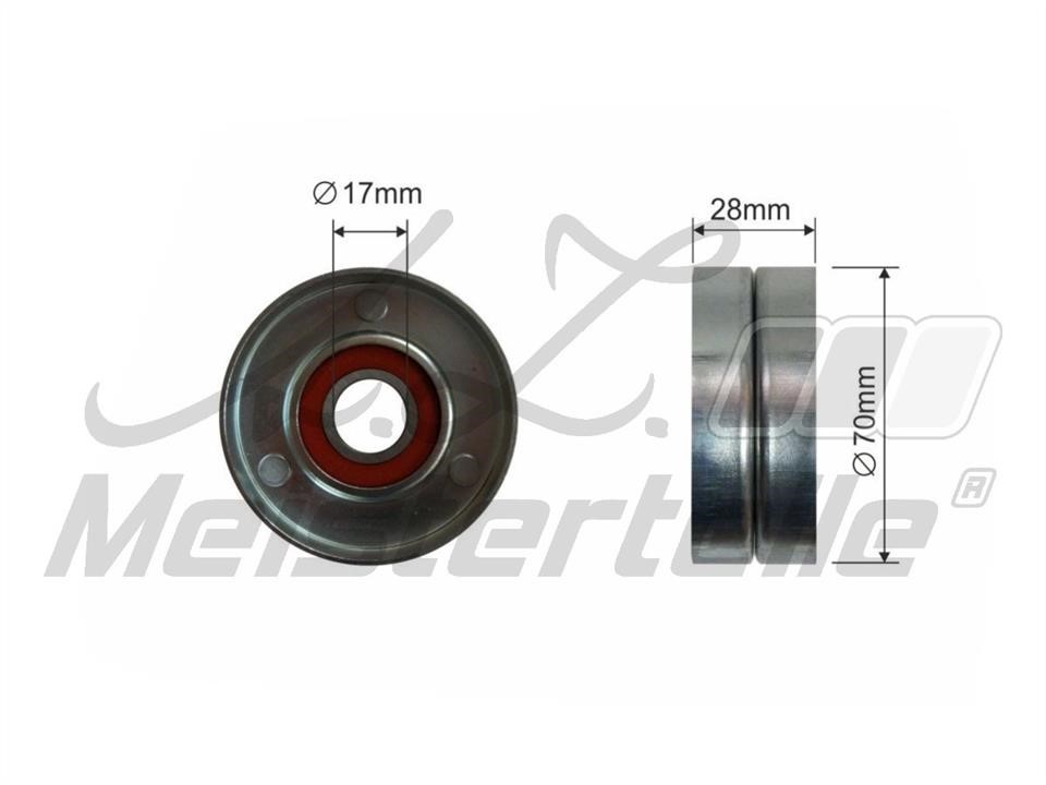 A.Z. Meisterteile AZMT-20-031-1370 Deflection/guide pulley, v-ribbed belt AZMT200311370