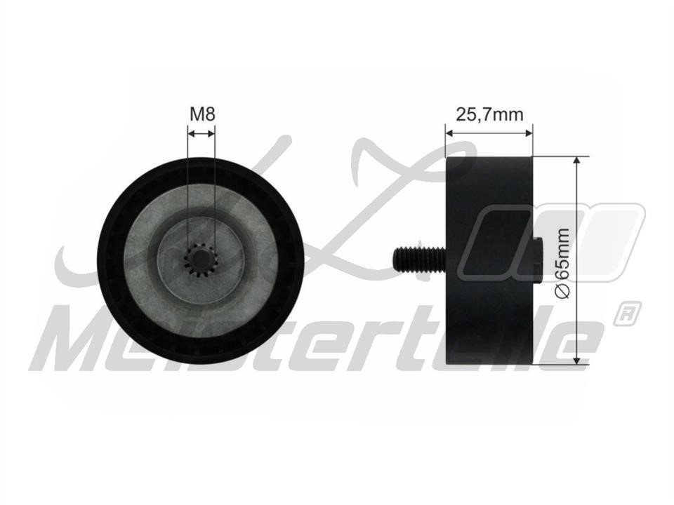 A.Z. Meisterteile AZMT-20-031-1321 Deflection/guide pulley, v-ribbed belt AZMT200311321