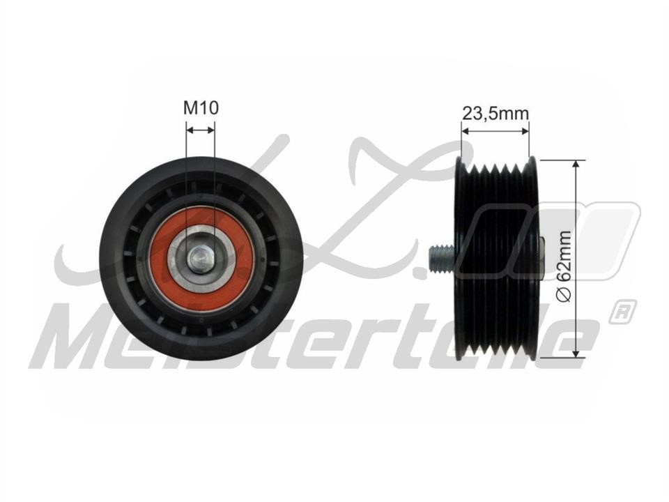 A.Z. Meisterteile AZMT-20-031-1322 Deflection/guide pulley, v-ribbed belt AZMT200311322