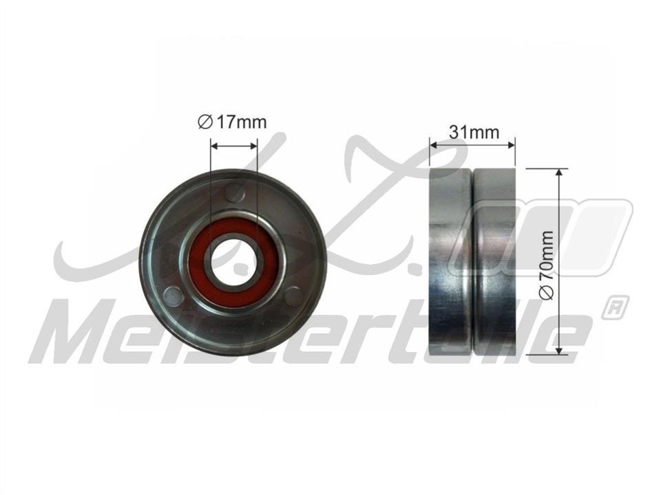 A.Z. Meisterteile AZMT-20-031-1336 Deflection/guide pulley, v-ribbed belt AZMT200311336