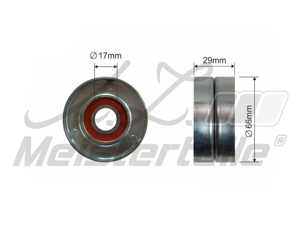A.Z. Meisterteile AZMT-20-031-1400 Deflection/guide pulley, v-ribbed belt AZMT200311400