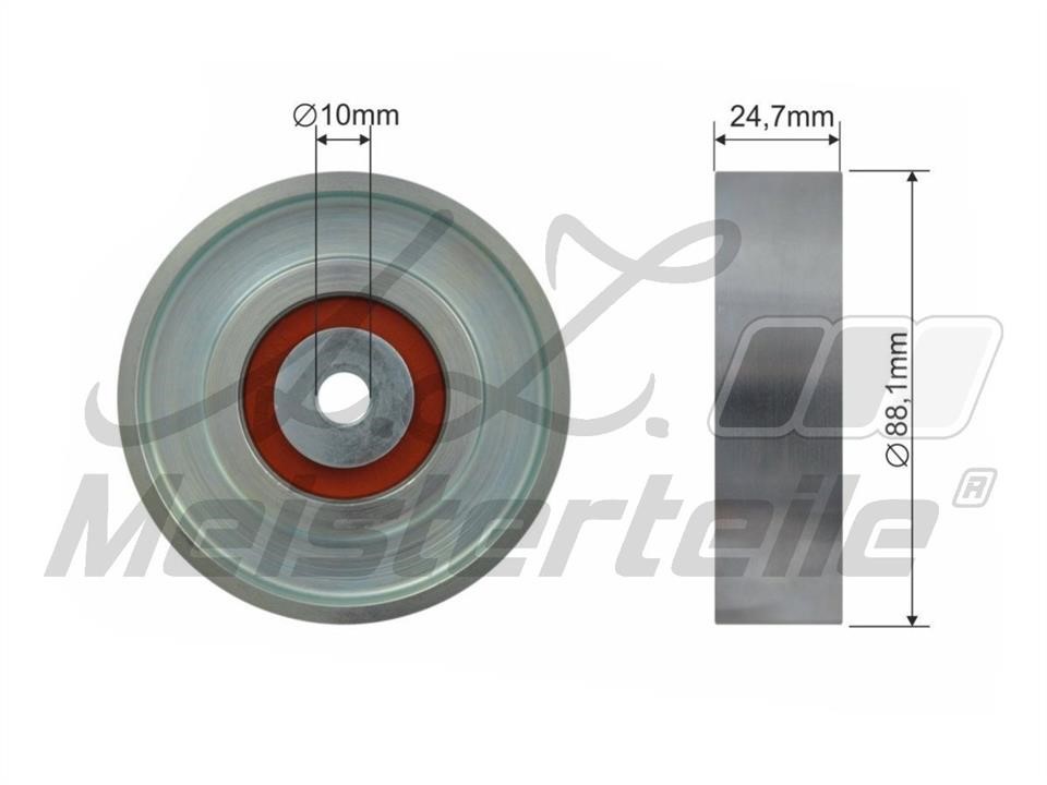 A.Z. Meisterteile AZMT-20-031-1412 Deflection/guide pulley, v-ribbed belt AZMT200311412