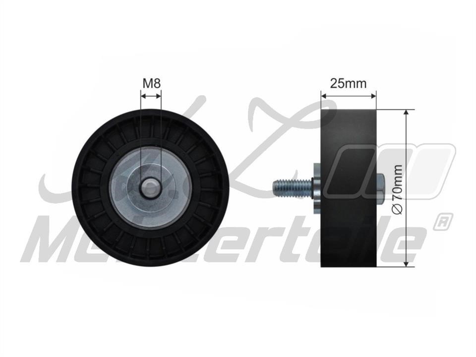 A.Z. Meisterteile AZMT-20-031-1421 Deflection/guide pulley, v-ribbed belt AZMT200311421