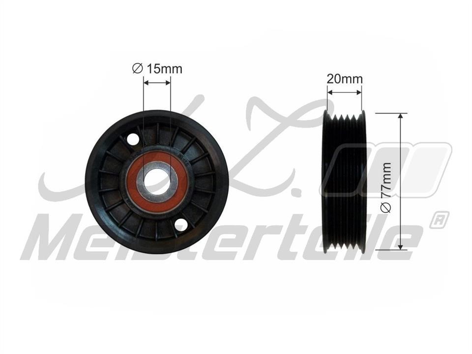 A.Z. Meisterteile AZMT-20-031-1478 Deflection/guide pulley, v-ribbed belt AZMT200311478