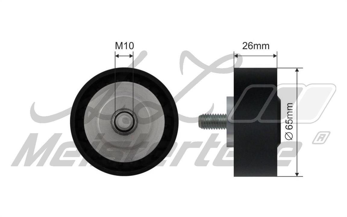 A.Z. Meisterteile AZMT-20-031-2161 Deflection/guide pulley, v-ribbed belt AZMT200312161