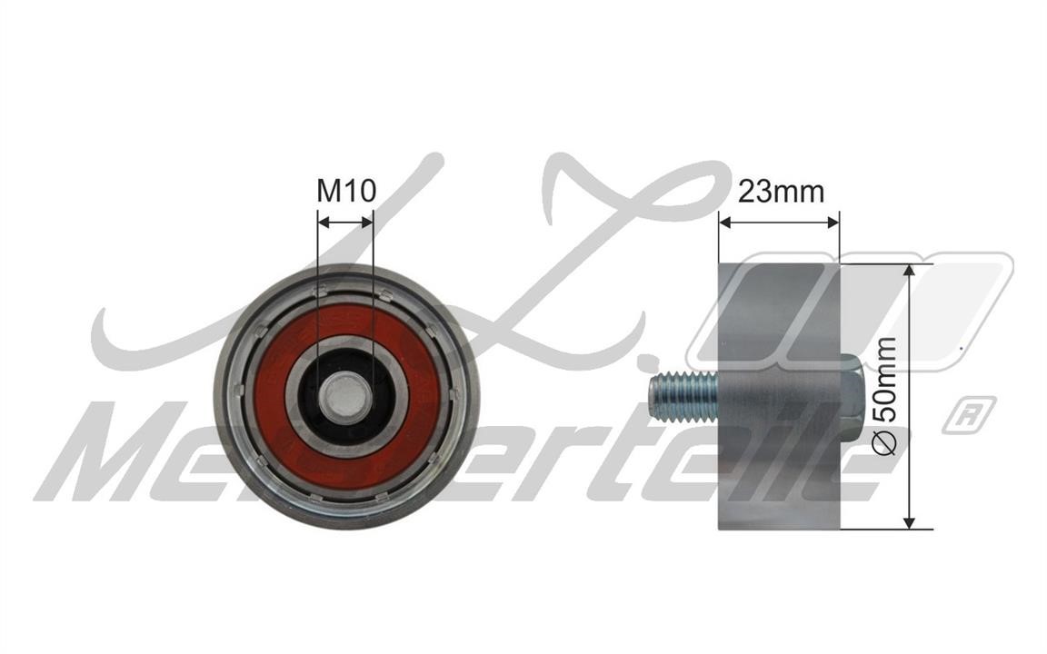 A.Z. Meisterteile AZMT-20-031-2117 Deflection/guide pulley, v-ribbed belt AZMT200312117