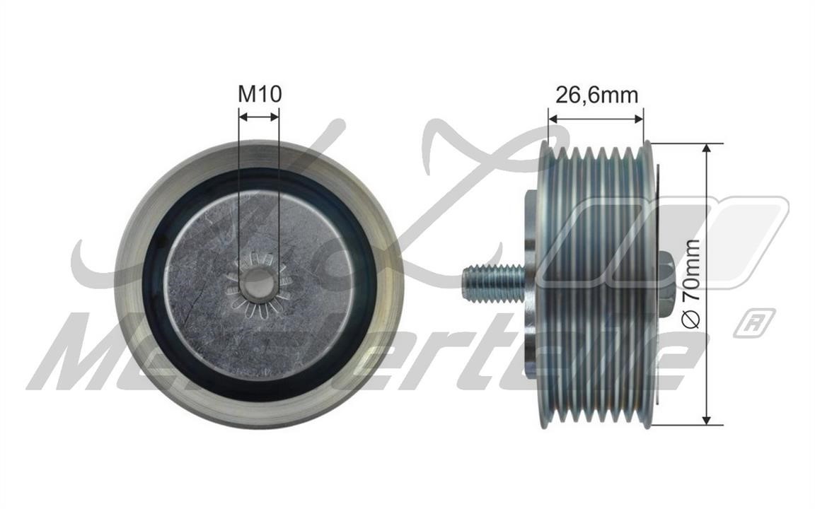 A.Z. Meisterteile AZMT-20-031-2153 Deflection/guide pulley, v-ribbed belt AZMT200312153
