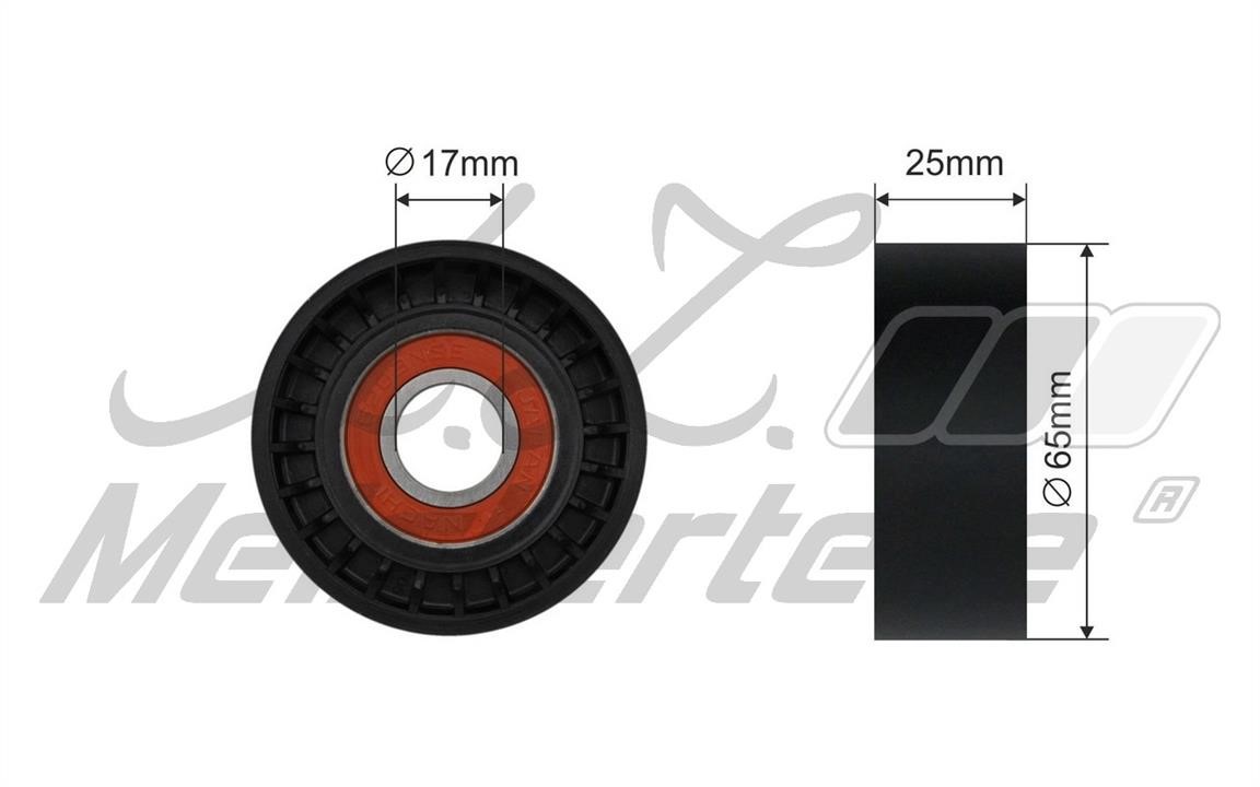 A.Z. Meisterteile AZMT-20-031-2156 Tensioner pulley, v-ribbed belt AZMT200312156