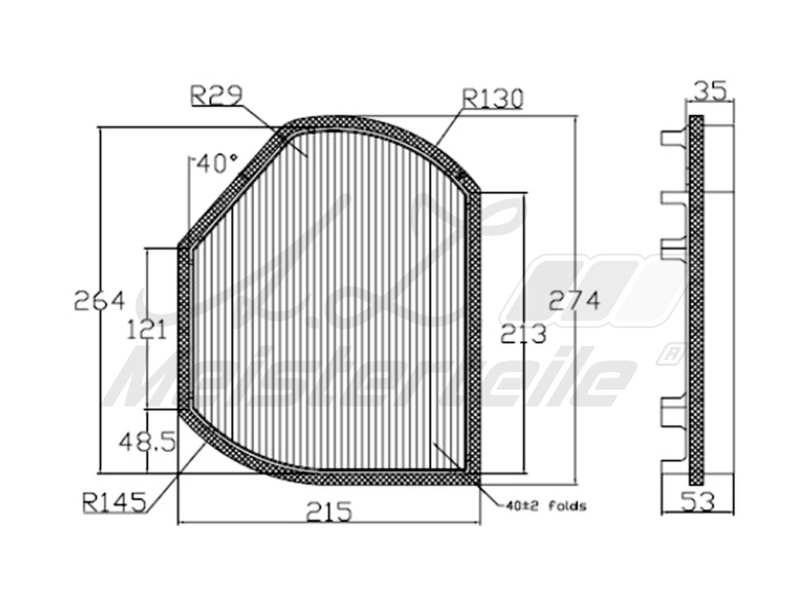 A.Z. Meisterteile AZMT-41-010-1483 Filter, interior air AZMT410101483