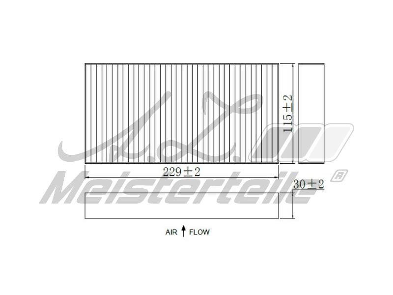 A.Z. Meisterteile AZMT-41-010-1567 Filter, interior air AZMT410101567