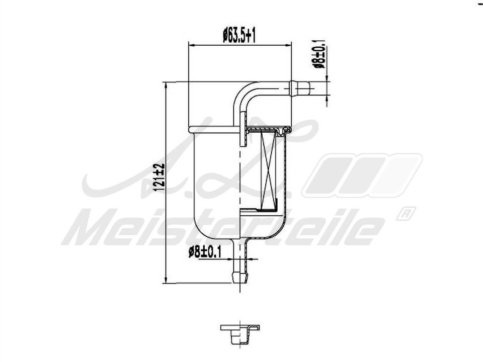 A.Z. Meisterteile AZMT-41-020-1400 Fuel filter AZMT410201400