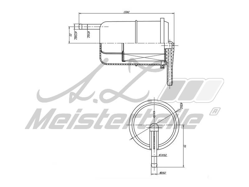 A.Z. Meisterteile AZMT-41-020-1424 Fuel filter AZMT410201424