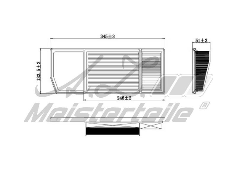 A.Z. Meisterteile AZMT-41-030-1997 Air filter AZMT410301997
