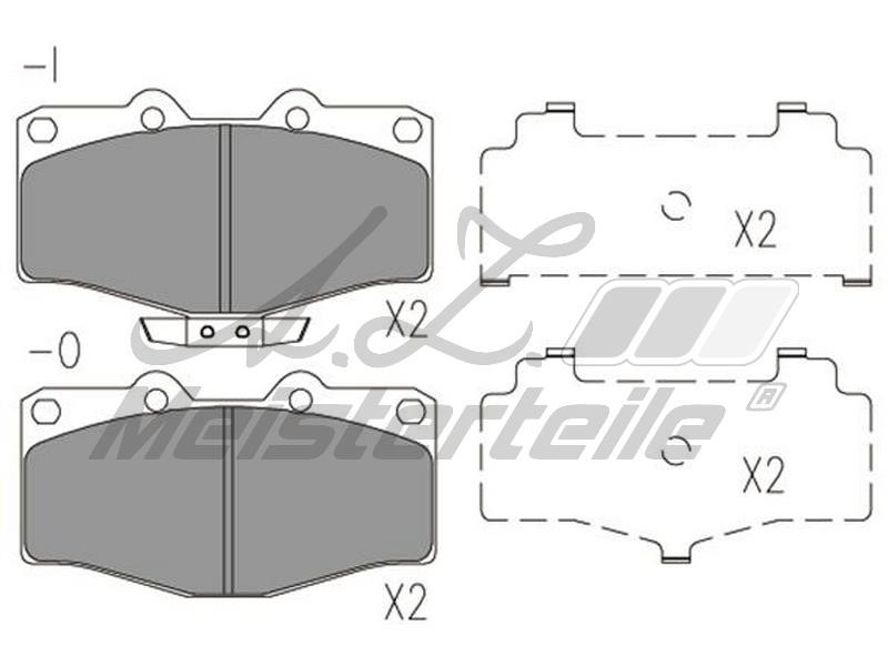 A.Z. Meisterteile AZMT-44-022-2645 Brake Pad Set, disc brake AZMT440222645