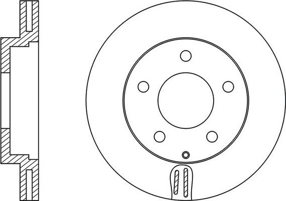 FiT FR0171V Front brake disc ventilated FR0171V
