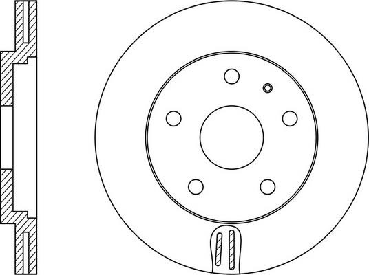 FiT FR0193V Front brake disc ventilated FR0193V