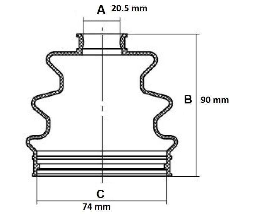 Redline 59JE000 Bellow set, drive shaft 59JE000