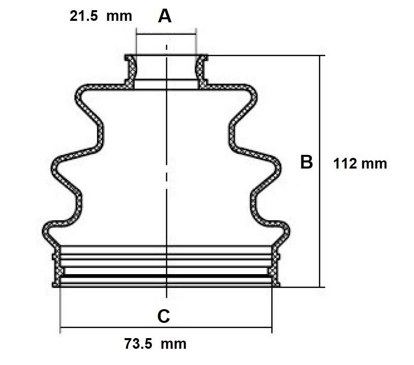 Redline 59KI006 Bellow set, drive shaft 59KI006