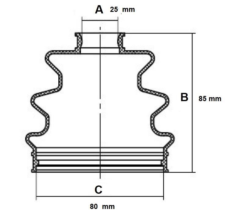 Redline 59MI000 Bellow set, drive shaft 59MI000