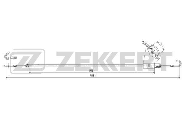 Zekkert BZ-1047 Cable Pull, door release BZ1047
