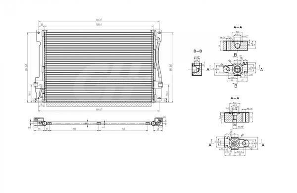Air conditioner condenser Volvo: 606215 Hart AC Condenser