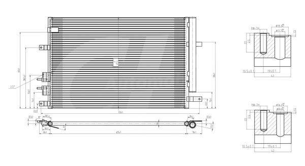 Hart 608 186 AC Condenser 608186 608186 Hart AC Condenser