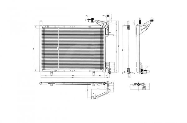 Air con condenser Ford Transit Courier: 621661 Hart AC Condenser