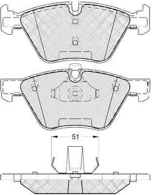 FiT FP1061 Brake Pad Set, disc brake FP1061