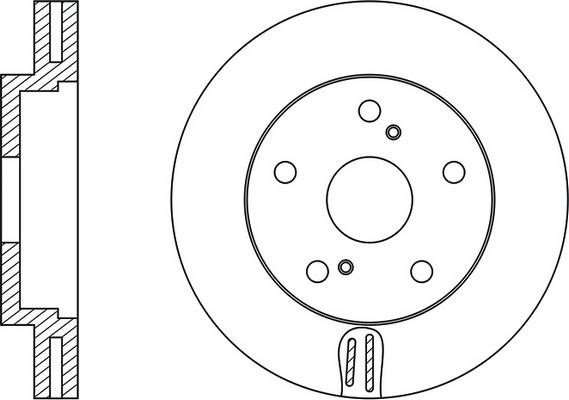 FiT FR0169V Front brake disc ventilated FR0169V