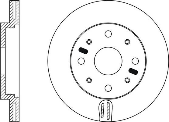 FiT FR0170V Front brake disc ventilated FR0170V