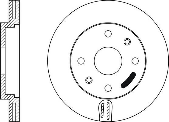 FiT FR0178V Front brake disc ventilated FR0178V