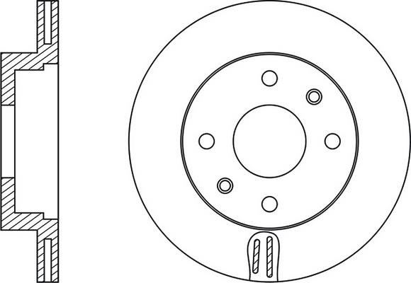 FiT FR0210V Front brake disc ventilated FR0210V