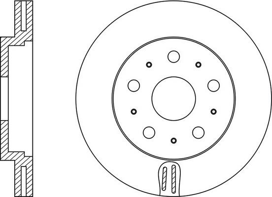 FiT FR0226V Front brake disc ventilated FR0226V