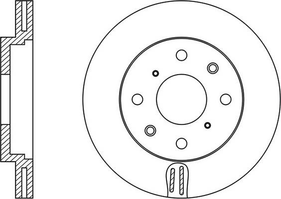 FiT FR0251V Front brake disc ventilated FR0251V