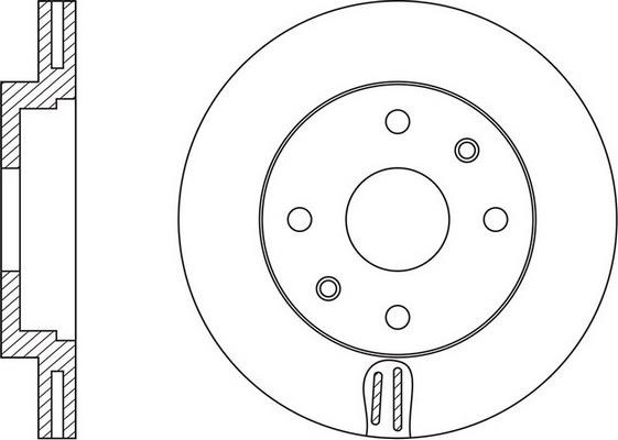 FiT FR0675V Front brake disc ventilated FR0675V