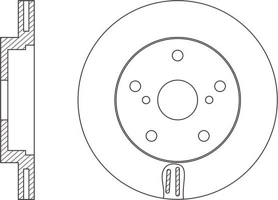 FiT FR0680V Front brake disc ventilated FR0680V