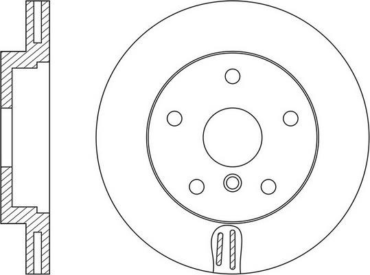 FiT FR0695V Front brake disc ventilated FR0695V