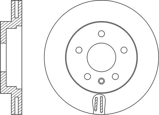 FiT FR0617V Front brake disc ventilated FR0617V