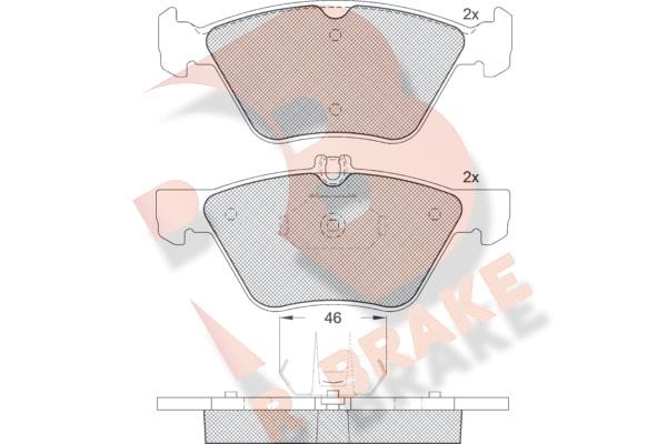 R Brake RB1159-396 Brake Pad Set, disc brake RB1159396