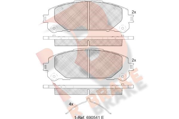 R Brake RB2417 Brake Pad Set, disc brake RB2417