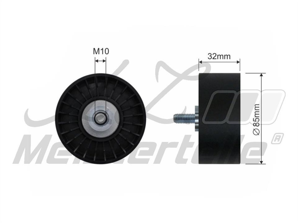 A.Z. Meisterteile AZMT-20-031-1265 Deflection/guide pulley, v-ribbed belt AZMT200311265