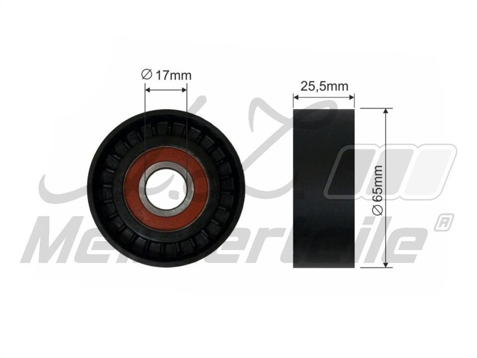 A.Z. Meisterteile AZMT-20-031-1354 Tensioner pulley, v-ribbed belt AZMT200311354