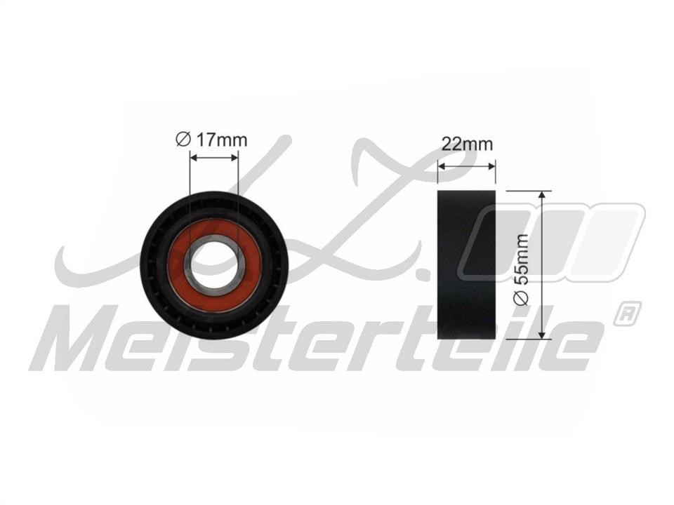 A.Z. Meisterteile AZMT-20-031-1438 Deflection/guide pulley, v-ribbed belt AZMT200311438