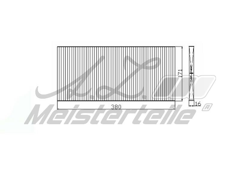 A.Z. Meisterteile AZMT-41-010-1603 Filter, interior air AZMT410101603