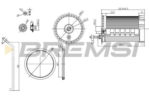 Bremsi FE0803 Fuel filter FE0803